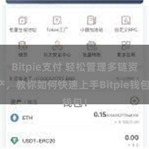 Bitpie支付 轻松管理多链资产，教你如何快速上手Bitpie钱包！