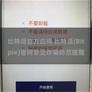 比特派官方应用 比特派(Bitpie)官网常见诈骗防范提醒