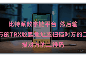 比特派数字链平台  然后输入对方的TRX收款地址或扫描对方的二维码